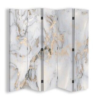 Rumdeler Dobbeltsidet, Guld marmor sten - (180x170)