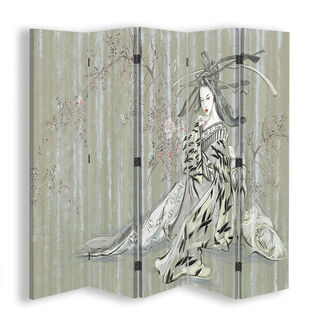 Rumdeler Dobbeltsidet, Traditionel japansk geisha - (180x170)