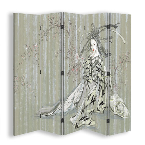 Rumdeler Dobbeltsidet, Traditionel japansk geisha - (180x170)