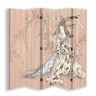 Rumdeler Dobbeltsidet, Traditionel japansk geisha - (180x170)