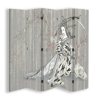 Rumdeler Dobbeltsidet, Traditionel japansk geisha - (180x170)