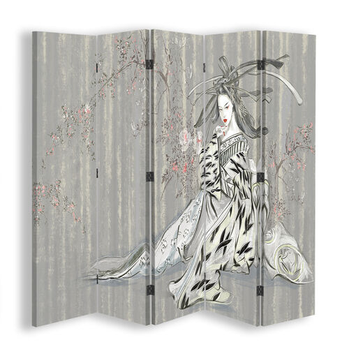 Rumdeler Dobbeltsidet, Traditionel japansk geisha - (180x170)