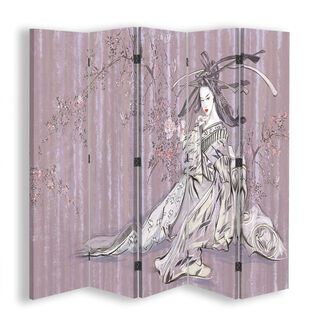 Rumdeler Dobbeltsidet, Traditionel japansk geisha - (180x170)