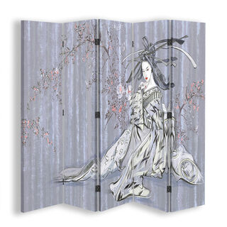 Rumdeler Dobbeltsidet, Traditionel japansk geisha - (180x170)