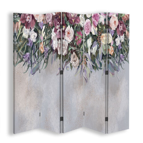 Rumdeler Dobbeltsidet, Tilgroede blomster - (180x170)