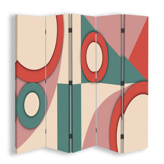 Rumdeler Dobbeltsidet, Geometriske abstraktionsformer - (180x170)