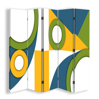 Rumdeler Dobbeltsidet, Geometriske former for abstraktion - (180x170)