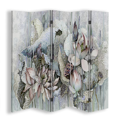 Rumdeler Dobbeltsidet, Sankt Lotus blomster - (180x170)
