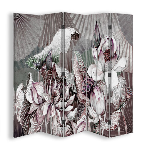 Rumdeler Dobbeltsidet, Hellige lotusblomster og fanter - (180x170)