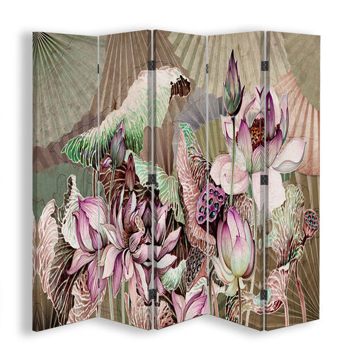 Rumdeler Dobbeltsidet, Hellig lotus og fanter - (180x170)
