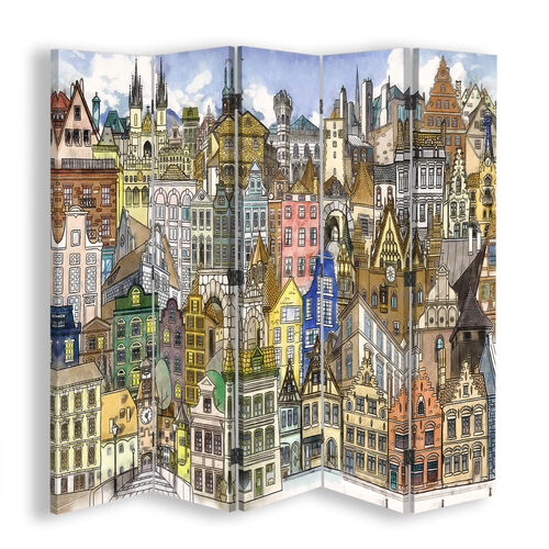 Rumdeler Dobbeltsidet, Lykkelig by - (180x170)