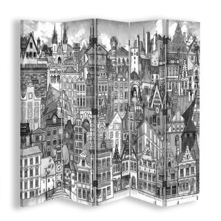 Rumdeler Dobbeltsidet, Happy city - (180x170)