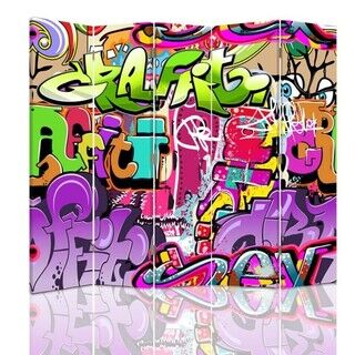 Rumdeler Dobbeltsidet, Graffiti-abstraktion - (180x170)