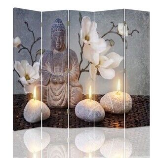 Rumdeler Dobbeltsidet, Buddha ZEN-blomst - (180x170)