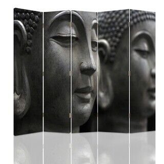 Rumdeler Dobbeltsidet, Buddhas ansigt i sten - (180x170)
