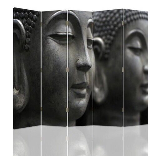 Rumdeler Dobbeltsidet, Buddhas ansigt i sten - (180x170)