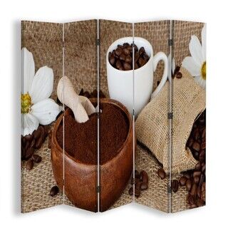 Rumdeler Dobbeltsidet, Malet kaffe - (180x170)