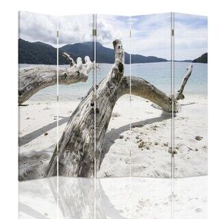 Rumdeler Dobbeltsidet, Trægrene på en tropisk strand - (180x170)