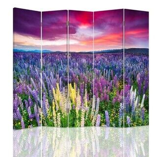 Rumdeler Dobbeltsidet, Eng fuld af blomster - (180x170)