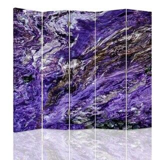 Rumdeler Dobbeltsidet, Abstrakt violet - (180x170)