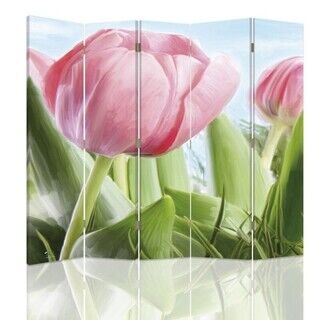 Rumdeler Dobbeltsidet, Blomster Tulipaner Natur - (180x170)