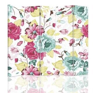 Rumdeler Dobbeltsidet, Blomster Farve - (180x170)
