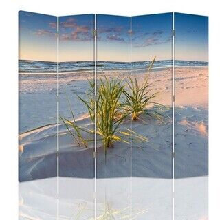 Rumdeler Dobbeltsidet, Violet lys over stranden - (180x170)