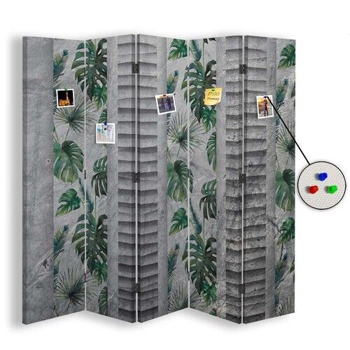Rumdeler Dobbeltsidet PIN IT, Monstera blade natur - (180x170)