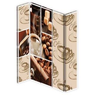 Rumdeler Dobbeltsidet roterbar, Variationer over temaet kaffe - (180x170)