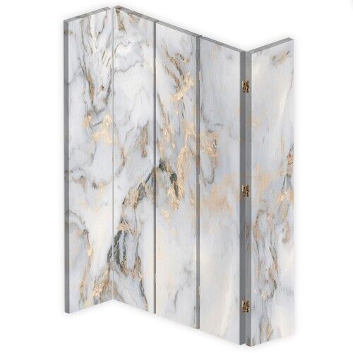 Rumdeler Dobbeltsidet roterbar, Guld marmor sten - (180x170)