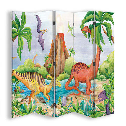 Rumdeler Dobbeltsidet roterbar, Dinosaur ved søen - (180x170)
