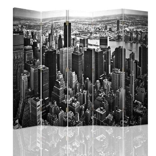 Rumdeler Dobbeltsidet roterbar, Manhattan i sort og hvid - (180x170)