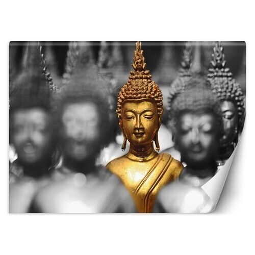 Fototapet, Zen-buddha i guld