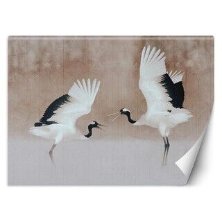 Fototapet, Heron Birds Beige