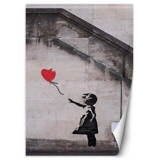 Fototapet, Banksy pige med ballon