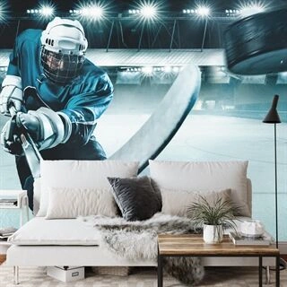 Fototapet Hockeyspiller I Aktion