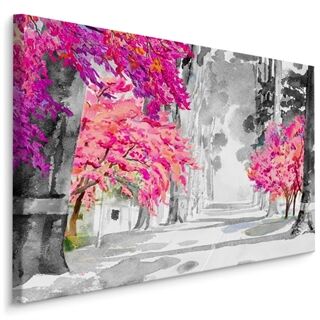 Canvas print Cherry Blossoms Painted in Watercolor LB-1224-C