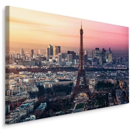 Lærred Panorama Over Paris