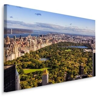 Lærred Luftfoto Af New York City