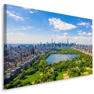 Lærred Luftfoto Af Central Park I New York City