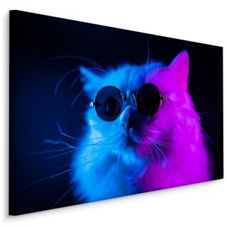 Canvas print Cat with sunglasses LB-1458-C