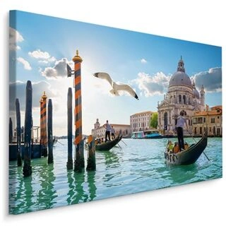 Lærred Smukke Landskaber I Venedig