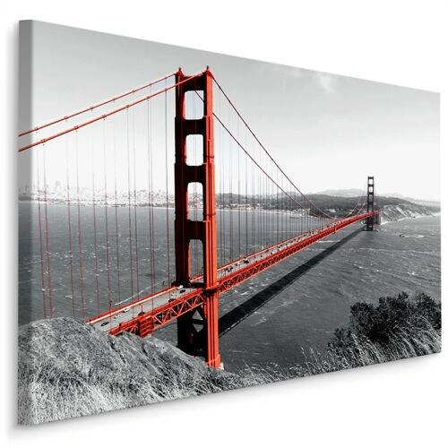 Lærred Bridge Golden Gate I San Francisco