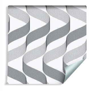Wallpaper Geometric - Modern Waves Non-Woven 53x1000