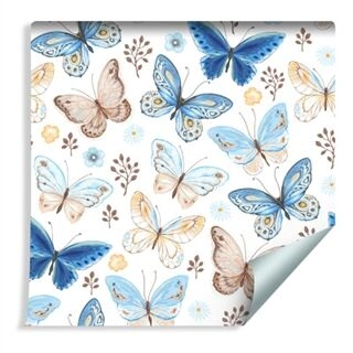 Wallpaper Colorful Butterflies Non-Woven 53x1000