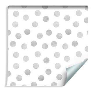 Wallpaper Gray Painted Dots Non-Woven 53x1000