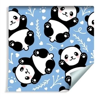 Wallpaper For Children - Panda Bears Non-Woven 53x1000