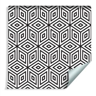 Wallpaper Geometric - Cubes And Diamonds Non-Woven 53x1000
