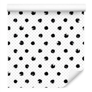 Wallpaper Black Dots Non-Woven 53x1000