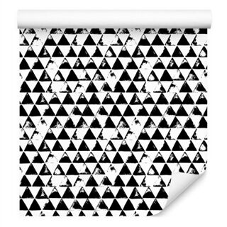 Wallpaper Black And White Triangles Non-Woven 53x1000
